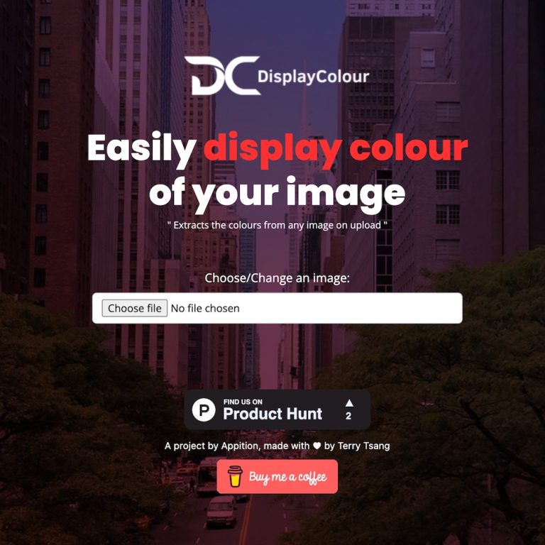 DisplayColour | Easily display colour of your image